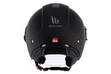 MT VIALE SV S SOLID A1 Casco De Moto Urbana Negro Mate - CASCO