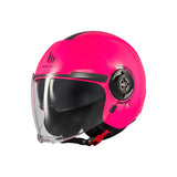 MT VIALE SV S SOLID A8 CASCO INTEGRAL DE MOTO FLUOR ROSA BRILLO