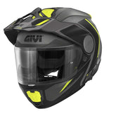GIVI X27 Tourer TRTY Casco modular abatible motocicleta amarillo titanio
