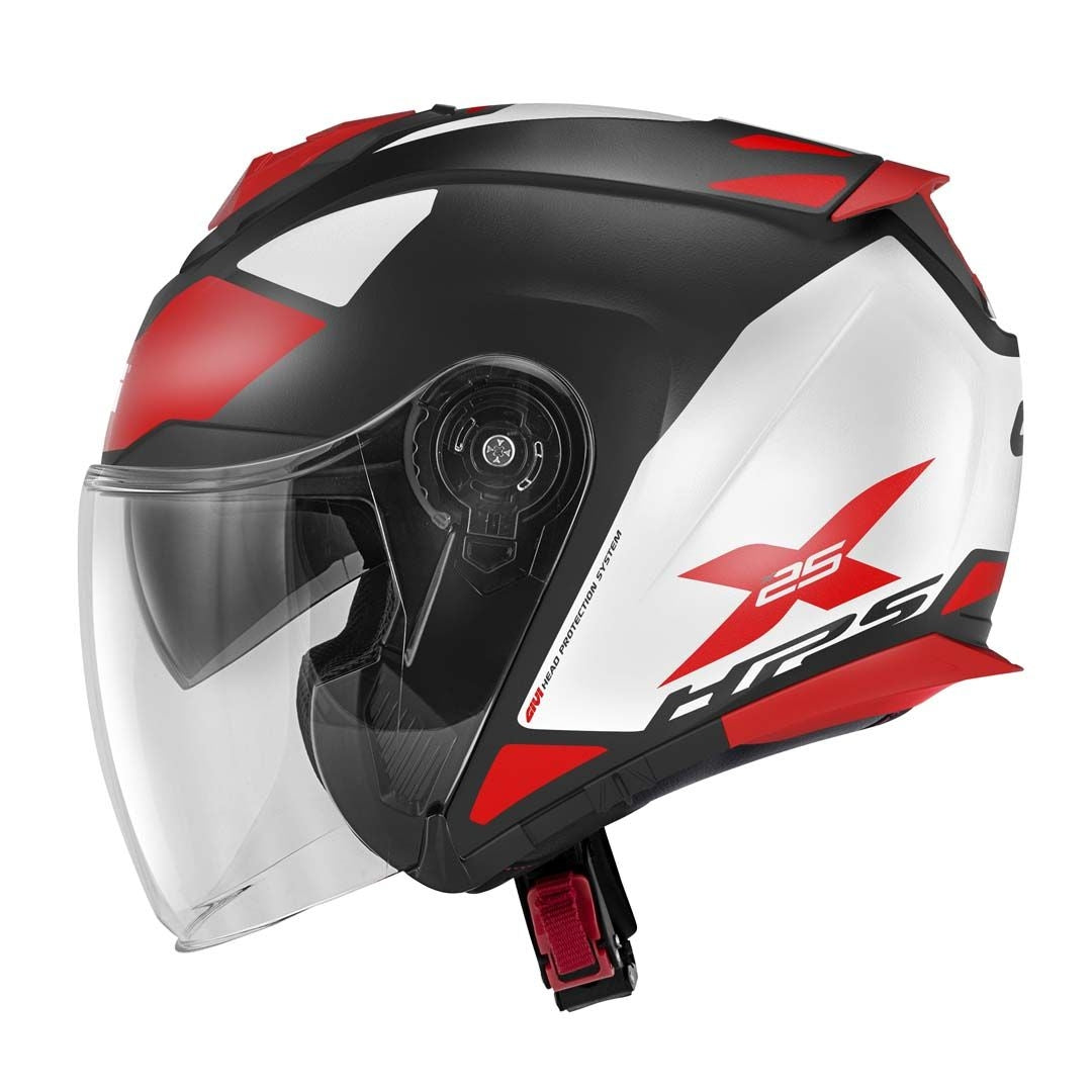 GIVI - CASCO JET X25 TARGET NEGRO BLANCO ROJO - SECURTEX MOTOR S.L (t/a MaximoMoto)