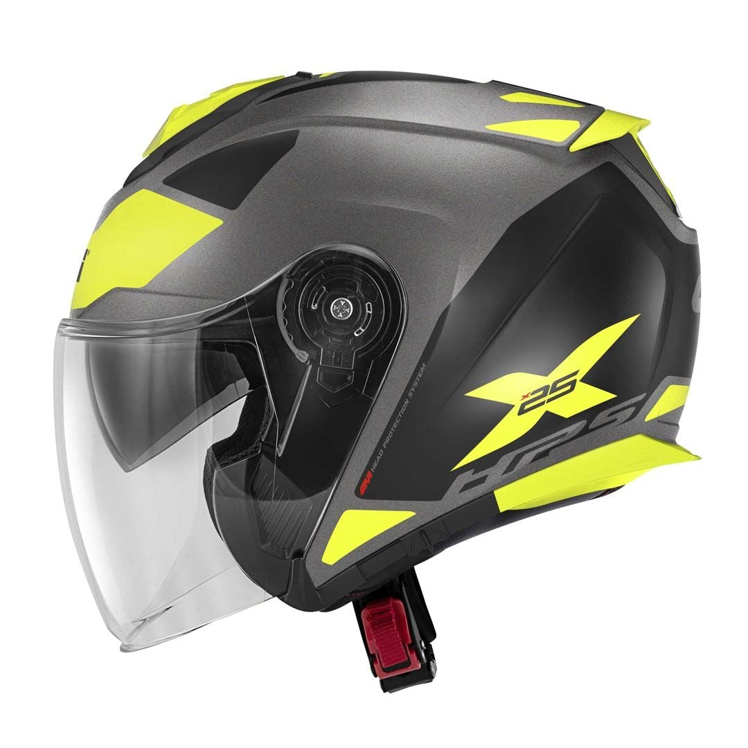 GIVI - CASCO JET X25 TARGET TITAN NEGRO YELLOW - SECURTEX MOTOR S.L (t/a MaximoMoto)