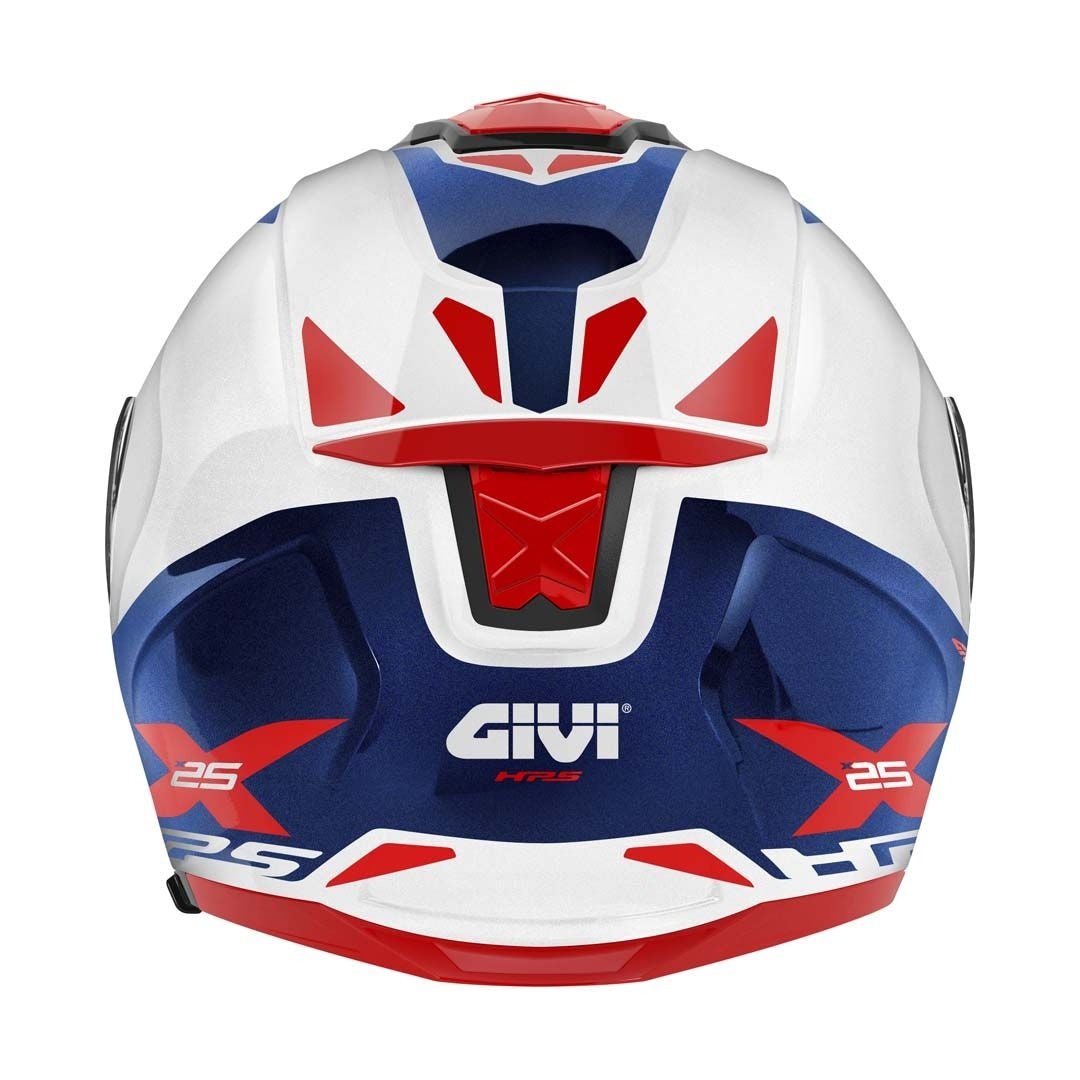 GIVI - CASCO JET X25 TARGET BLANCO AZUL ROJO - SECURTEX MOTOR S.L (t/a MaximoMoto)