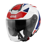 GIVI - CASCO JET X25 TARGET BLANCO AZUL ROJO - SECURTEX MOTOR S.L (t/a MaximoMoto)