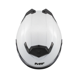 MT ATOM 2 SV PURE A0 GLOSS CASCO MODULAR DE MOTO BLANCO