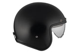MT LE MANS 2 SV S SOLID A1 Casco Abierto Para Moto Negro Brillante - CASCO
