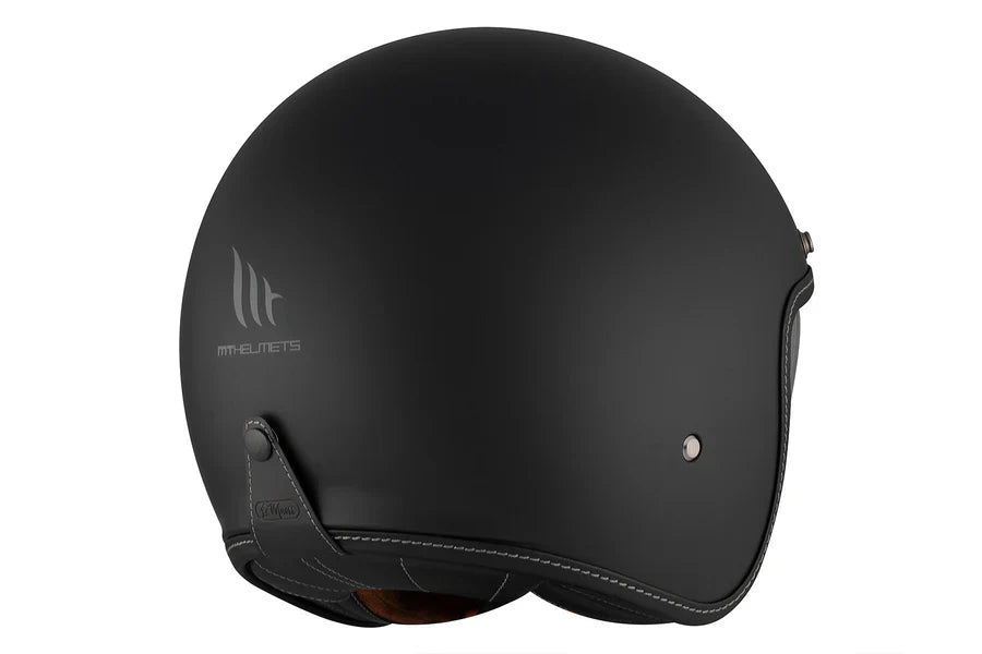 MT LE MANS 2 SV S SOLID A1 Casco Jet Abierto Para Moto Negro Mate - CASCO
