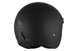 MT LE MANS 2 SV S SOLID A1 Casco Jet Abierto Para Moto Negro Mate - CASCO