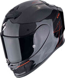 SCORPION EXO-R1 EVO CARBON AIR CYNERGY Integral Casco Negro Rojo