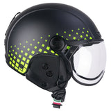 CGM 801S JET EBI TONE Abierto Casco Negro Amarilla Opaca - CASCO