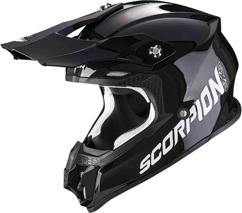 SCORPION VX-16 EVO AIR SOLID Motocross Casco Negro