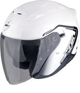 SCORPION EXO-230 CIT-E Abierto Casco Blanco Negro