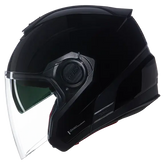 NOLAN N40-5 CLASSICO 301 Abierto Moto Casco Negro brillante