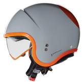NOLAN N21-06 OCIO 343 Cara Abierta Moto Casco Gris Naranja