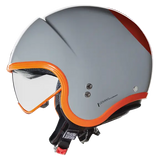 NOLAN N21-06 OCIO 343 Cara Abierta Moto Casco Gris Naranja