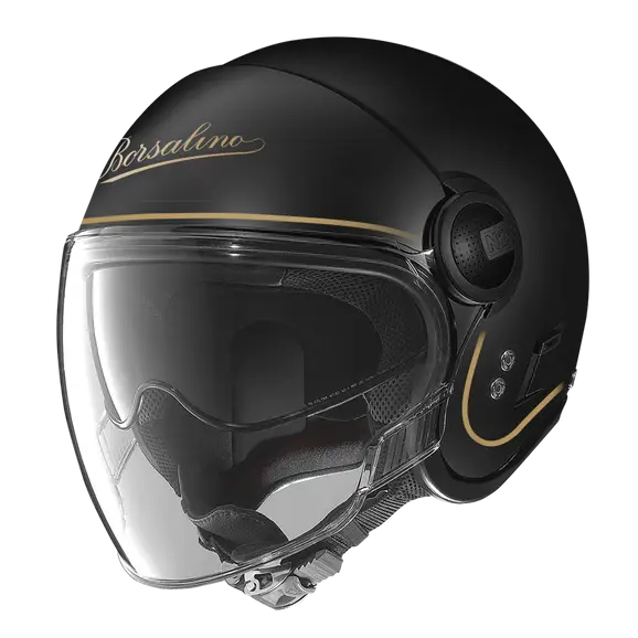 NOLAN N21 VISOR-6 BORSALINO 123 Abierto Moto Casco Negro Oro