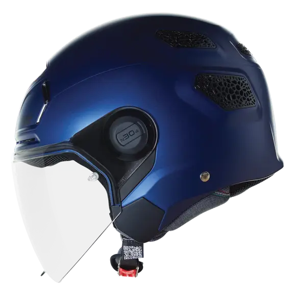 NOLAN N30-4 T CLASSIC NOBLE 313 Abierto Moto Casco Azul Profundo
