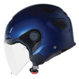 NOLAN N30-4 T CLASSIC NOBLE 313 Abierto Moto Casco Azul Profundo