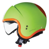 NOLAN N21-06 OCIO 344 Cara Abierta Moto Casco Verde Pules Naranja