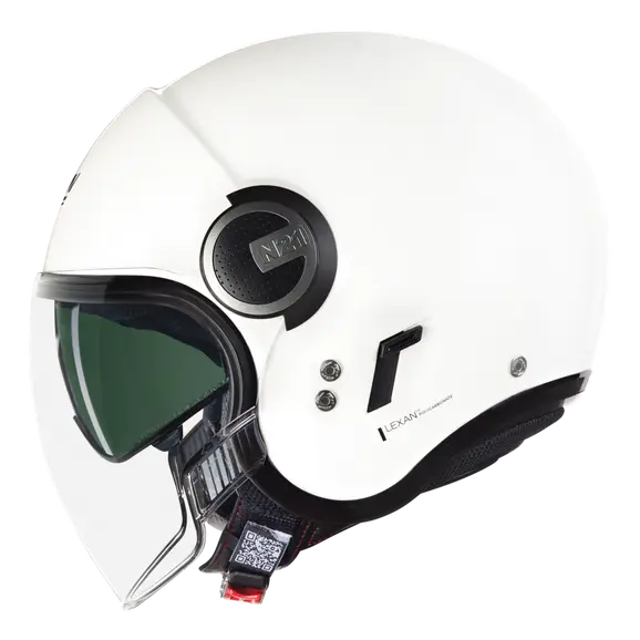 NOLAN N21 VISOR-6 CLASSIC 305 Abierto Moto Casco Blanco Brillante