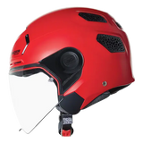 NOLAN N30-4 T CLASSICO 308 Abierto Moto Casco Rojo Brillante