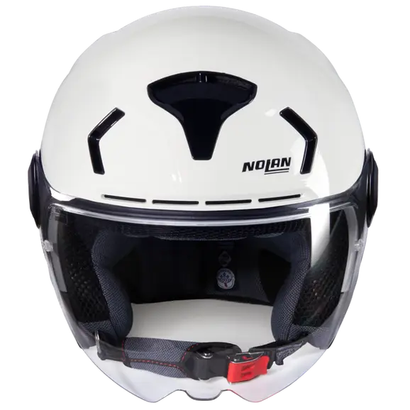 NOLAN N30-4 T CLASSICO 305 Abierto Moto Casco Blanca metalizada