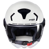 NOLAN N30-4 T CLASSICO 305 Abierto Moto Casco Blanca metalizada