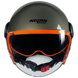 NOLAN N21 VISOR OCIO 349 cara abierta moto casco Naranja piedra