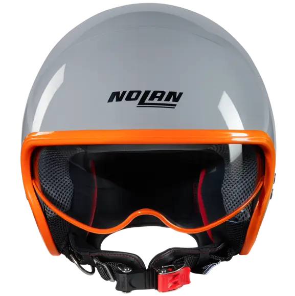 NOLAN N21-06 OCIO 343 Cara Abierta Moto Casco Gris Naranja