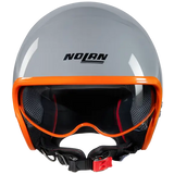 NOLAN N21-06 OCIO 343 Cara Abierta Moto Casco Gris Naranja