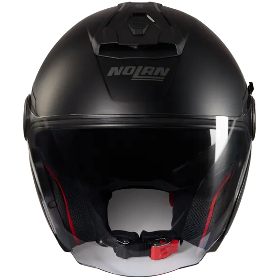NOLAN N40-5 CLASSICO 302 Abierto Moto Casco Negro Plano