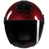 NOLAN N40-5 CLASSICO NOBILE 321 Abierto Moto Casco Rojo Visceral