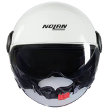 NOLAN N21 VISOR-6 CLASSIC 305 Abierto Moto Casco Blanco Brillante