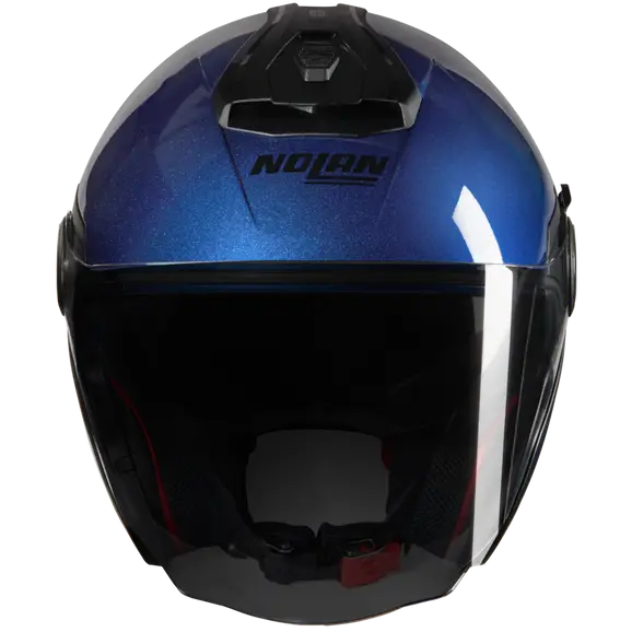 NOLAN N40-5 CLASSICO NOBILE 312 Abierto Moto Casco Negro Azul