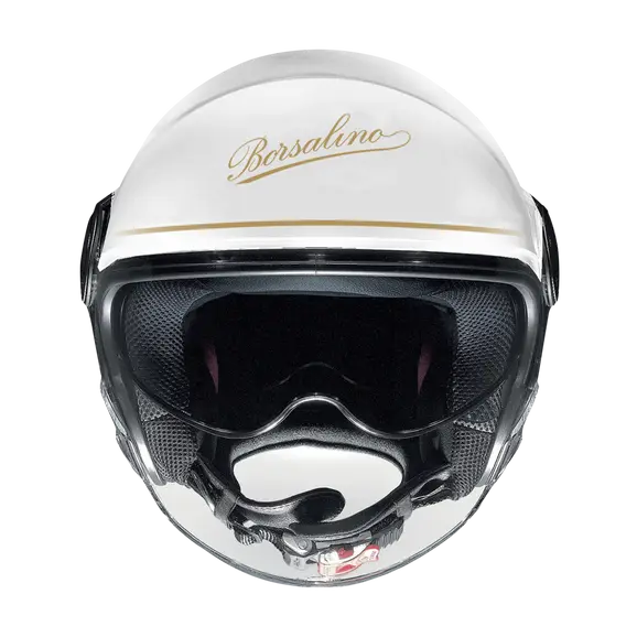 NOLAN N21 VISOR-6 BORSALINO 124 Abierto Moto Casco Oro Blanco