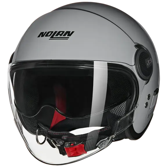 NOLAN N21 VISOR-6 CLASSIC 303 Abierto Moto Casco Gris Brillante