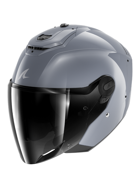 SHARK RS Jet Carbon Sombra Oscura Plata Pistola Casco