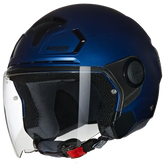 NOLAN N30-4 T CLASSIC NOBLE 313 Abierto Moto Casco Azul Profundo
