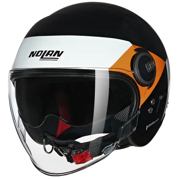 NOLAN N21 VISOR-6 ONIRICO 345 Abierto Moto Casco Negro Blanco Naranja