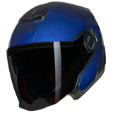 NOLAN N40-5 CLASSICO NOBILE 312 Abierto Moto Casco Negro Azul