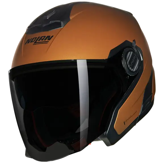 NOLAN N40-5 CLASSICO NOBILE 319 Abierto Moto Casco Negro Naranja