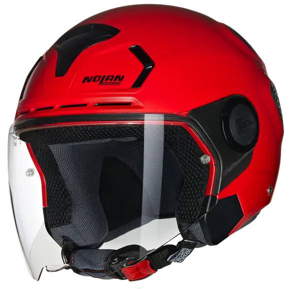 NOLAN N30-4 T CLASSICO 308 Abierto Moto Casco Rojo Brillante