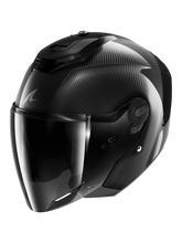 SHARK RS Jet Llena Antracita Carbono Casco