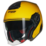 NOLAN N40-5 CLASSICO 306 Abierto Moto Casco Negro Amarillo