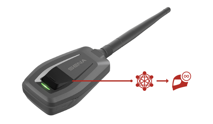 SENA +Mesh intercomunicador Adaptador Bluetooth
