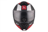MT GENESIS SV CAVE A5 MATE CASCO DE MOTO ABATIBLE HACIA ARRIBA - CASCO