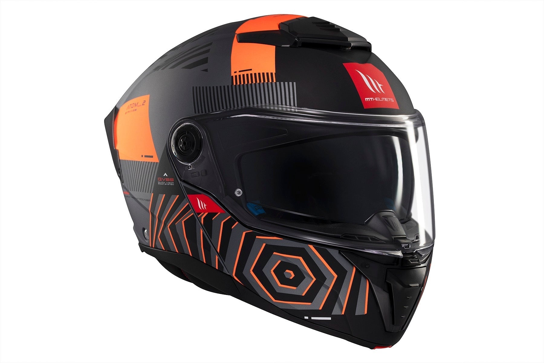 MT Atom 2 Strange C4 con parte delantera abatible Casco deportivo