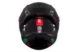 MT KRE + S Solid A11 de carbono brillante Casco integral para moto - CASCO