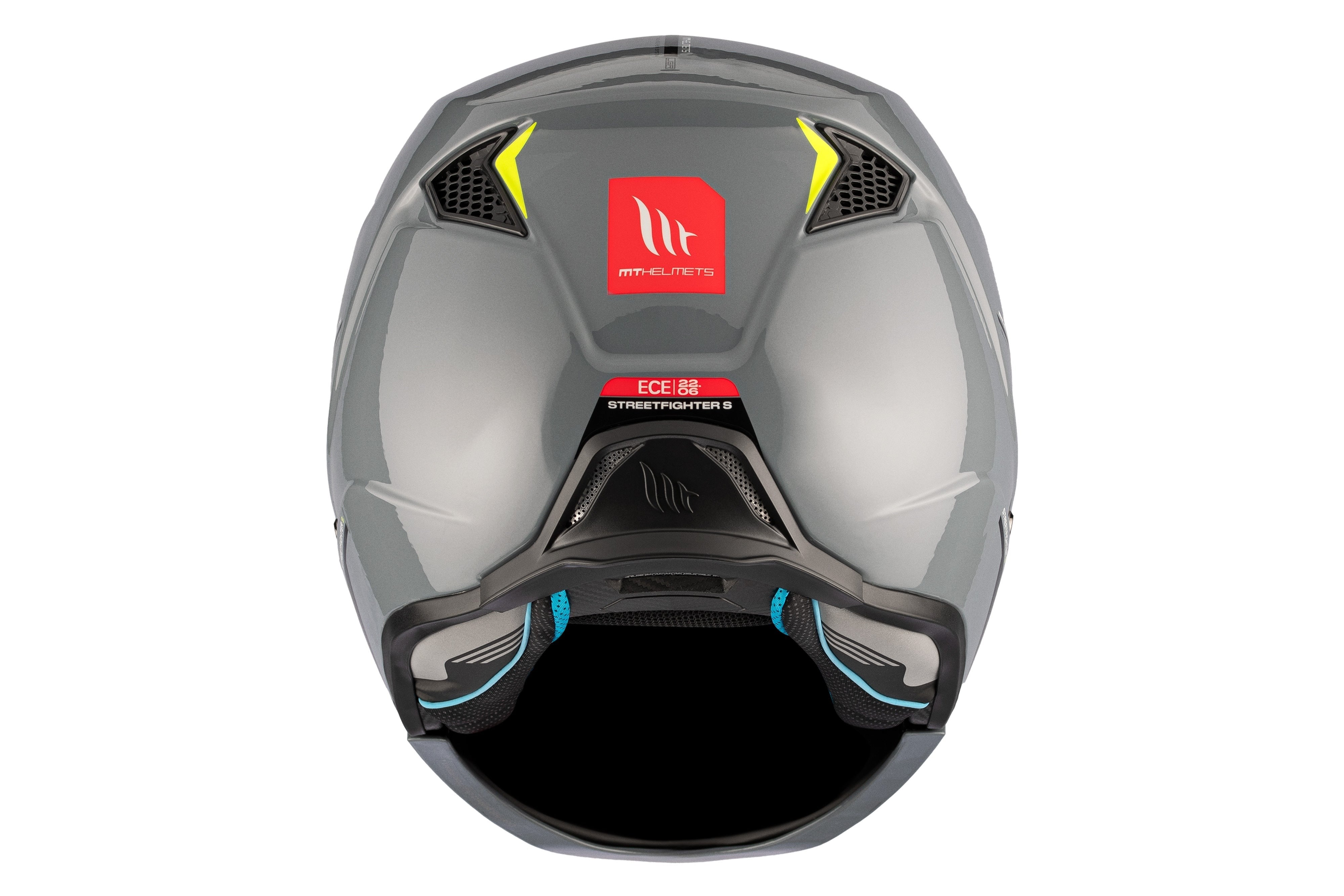 MT Streetfighter S SV Solid A22 gris brillante Casco de moto modular - CASCO