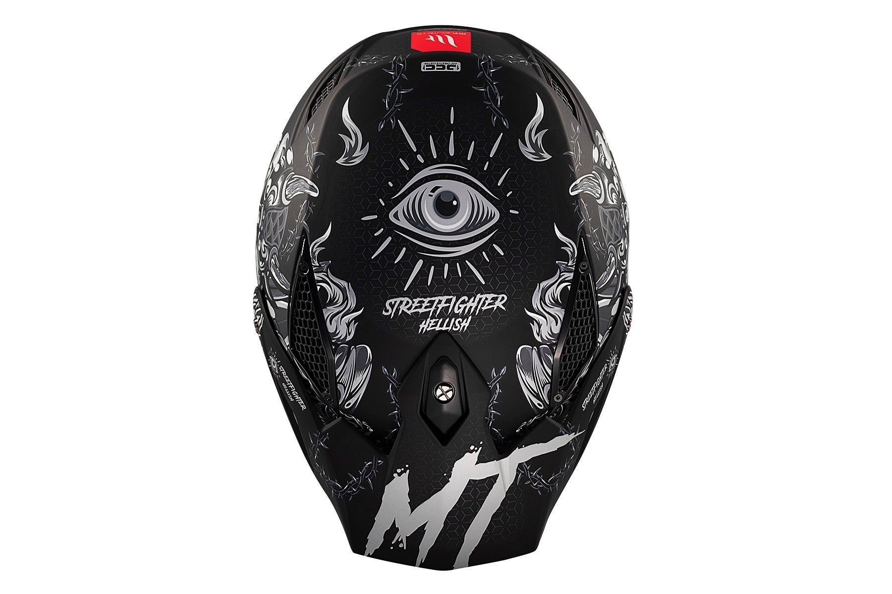 MT Streetfighter S SV Hellish B2 mate Casco deportivo dual motocicleta - CASCO