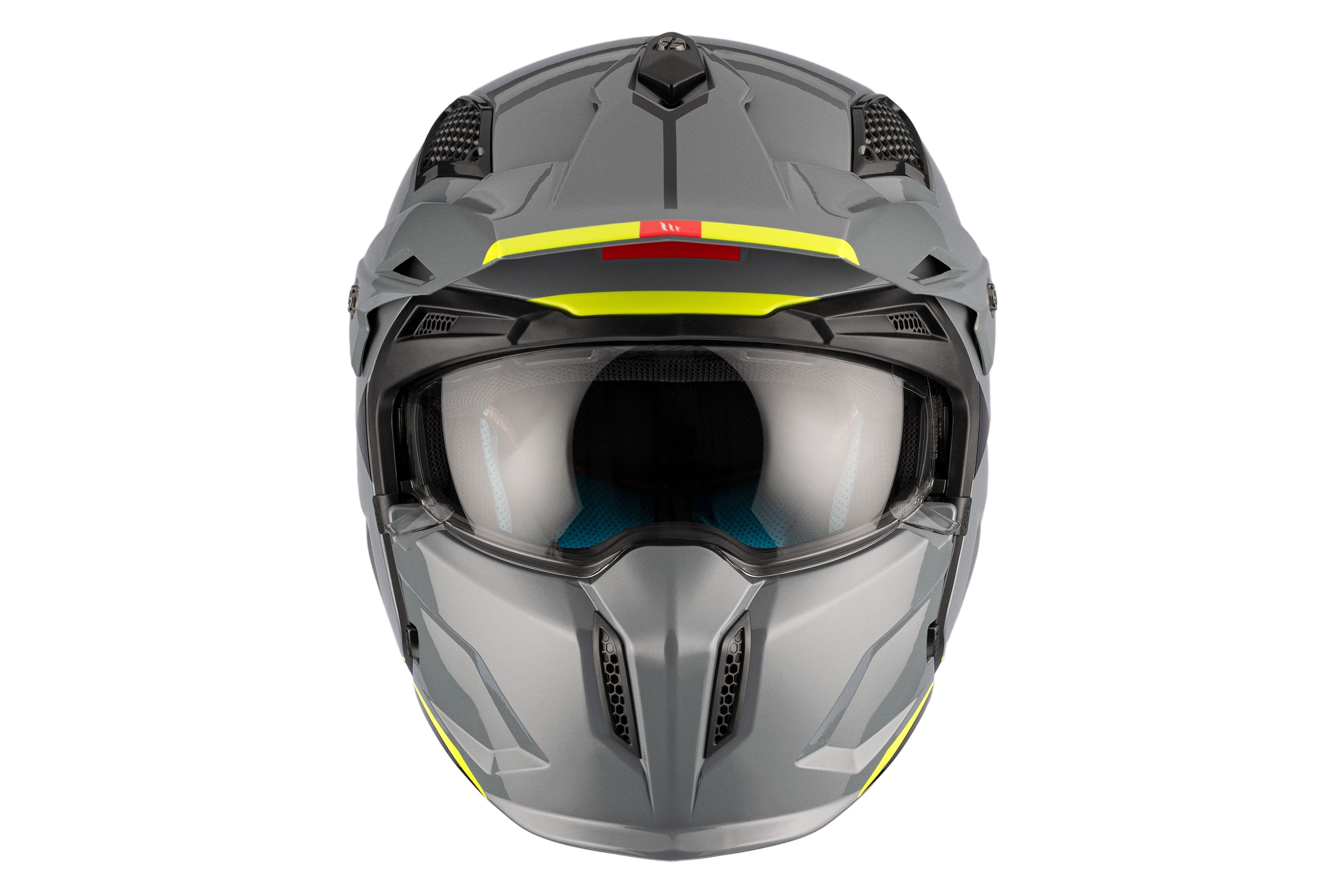 MT Streetfighter S SV Solid A22 gris brillante Casco de moto modular - CASCO